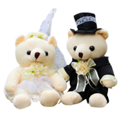 婚礼熊一对 爱就在一起